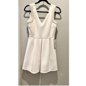White semi-formal dress